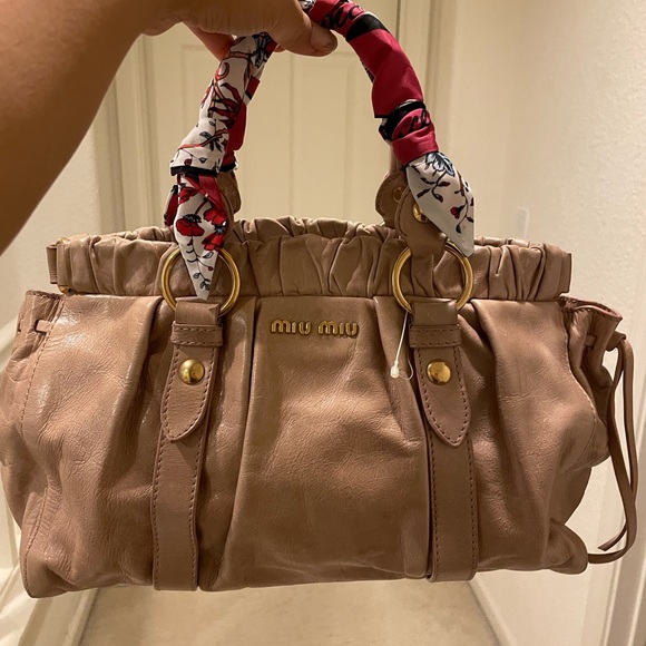 Miu Miu Handbags - Miu Miu Vitello Two Way Bag
